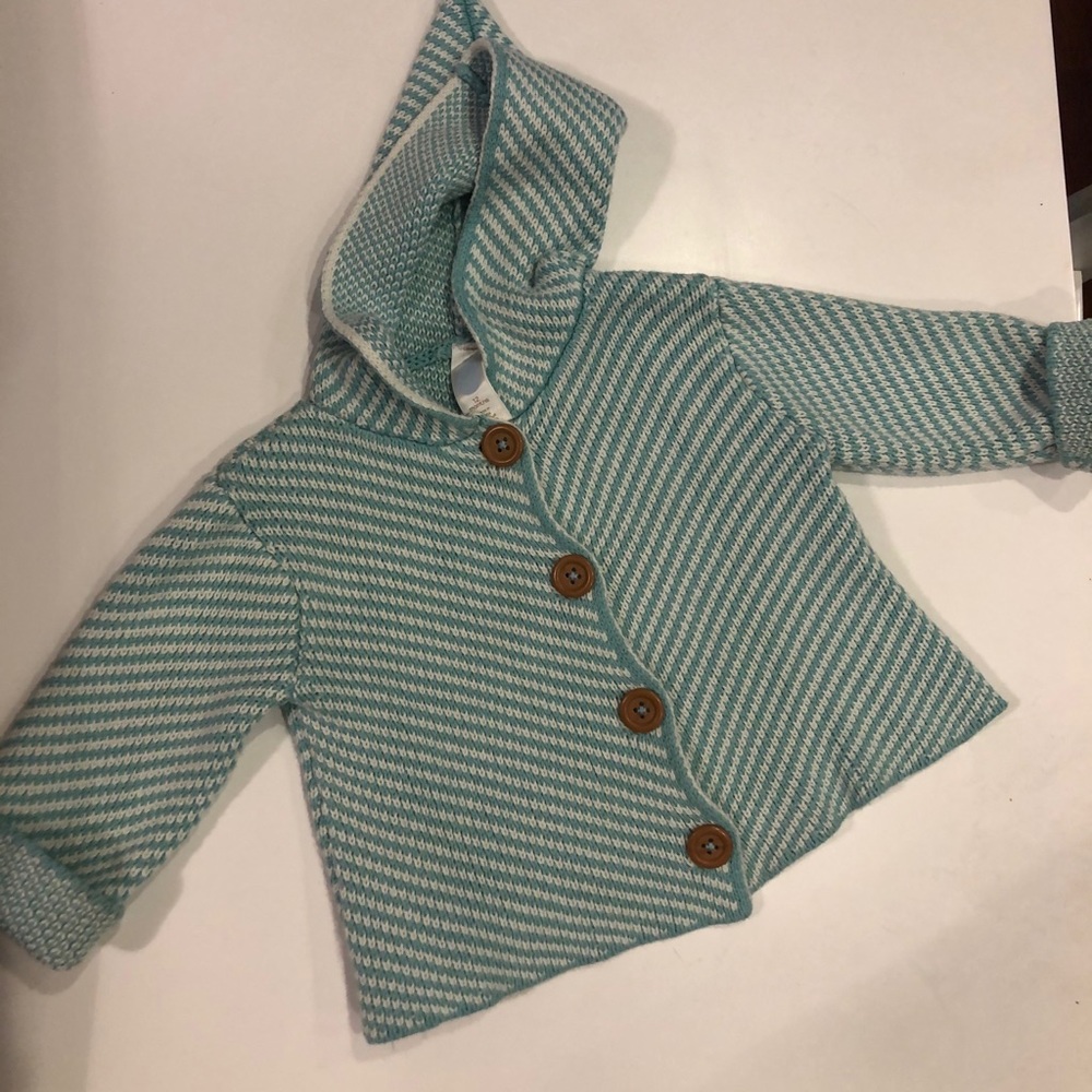 100% organic cotton STEM 12 mo button up sweater